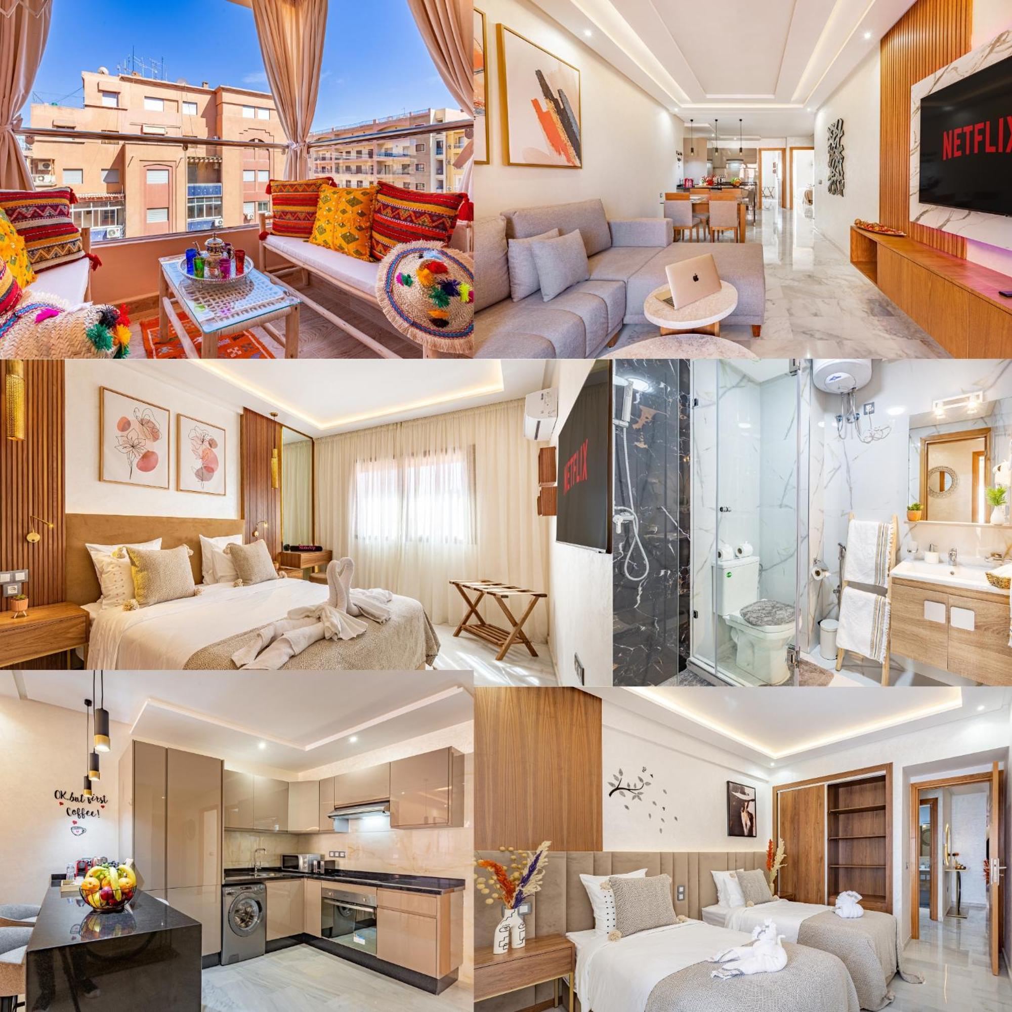 Magnifique Appartement Unique Et Central! Marrakesh Exterior foto
